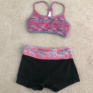 Aerie sports bra and shorts set Small